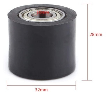 Preview: Kettenrolle-Kettenspanner  Innendurchmesser Lager 8mm oder 10 mm